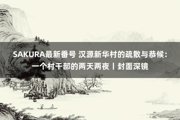 SAKURA最新番号 汉源新华村的疏散与恭候：一个村干部的两天两夜丨封面深镜