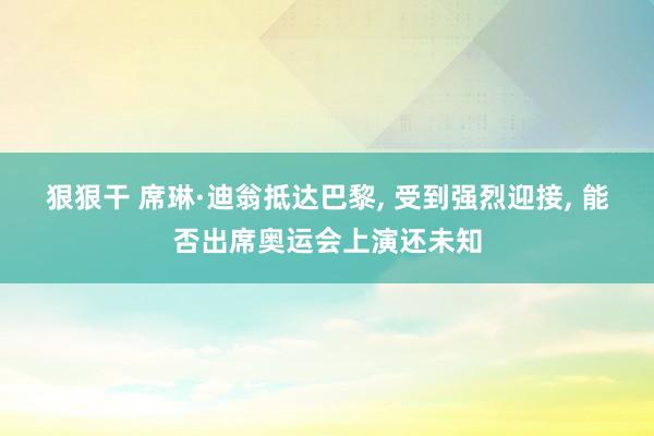 狠狠干 席琳·迪翁抵达巴黎， 受到强烈迎接， 能否出席奥运会上演还未知