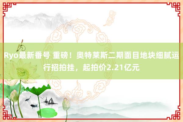 Ryo最新番号 重磅！奥特莱斯二期面目地块细腻运行招拍挂，起拍价2.21亿元