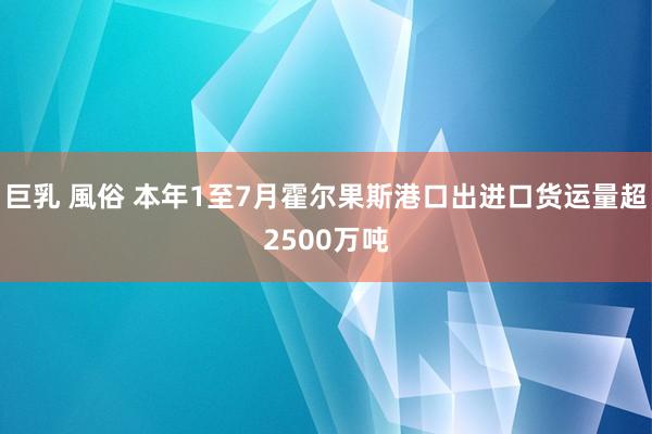 巨乳 風俗 本年1至7月霍尔果斯港口出进口货运量超2500万吨