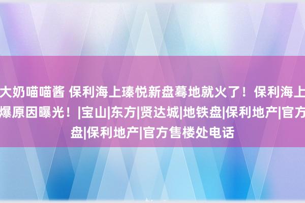 大奶喵喵酱 保利海上瑧悦新盘蓦地就火了！保利海上瑧悦不时火爆原因曝光！|宝山|东方|贤达城|地铁盘|保利地产|官方售楼处电话