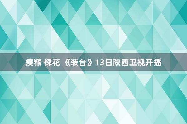 瘦猴 探花 《装台》13日陕西卫视开播